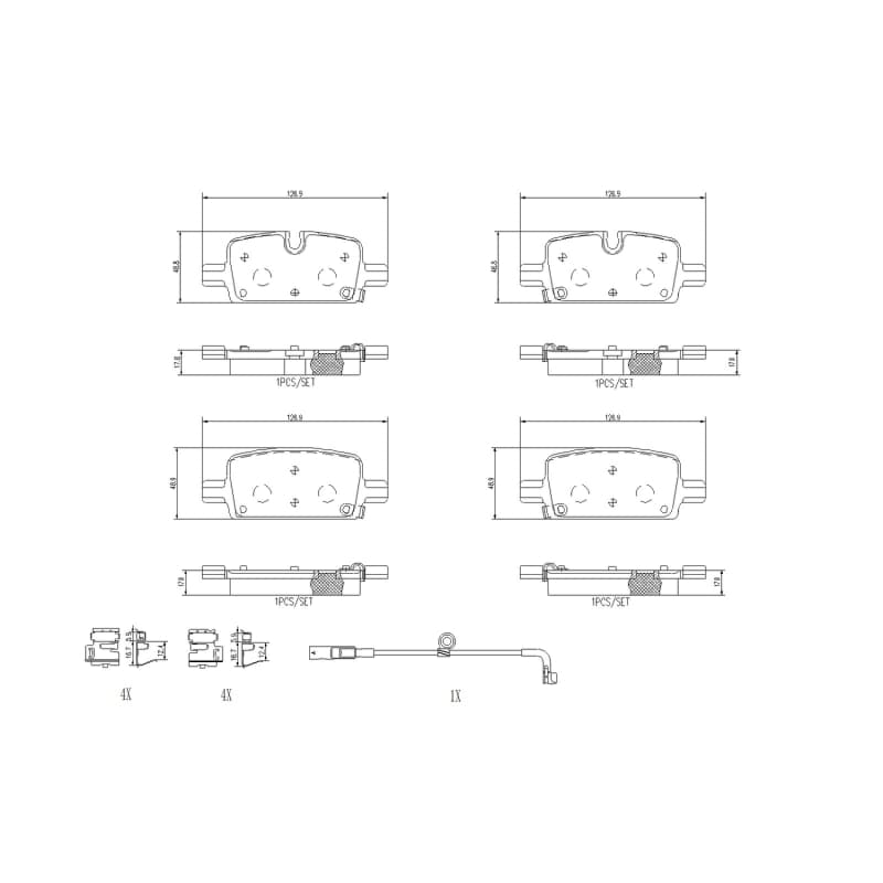 Brembo OE BRE Ceramic Pads